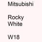 Preview: Mitsubishi, Rocky White, W18.